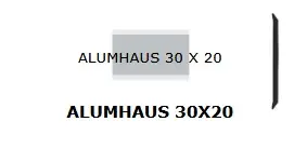 PLAQUETTES DE BOITES AUX LETTRES ALUMHAUS 30 X 20 