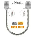 PASSAGE DE CABLE ANTIVANDALE EN APPLIQUE AVEC BORNIERS 