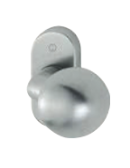 BOULE FIXE SUR ROSACE HOPPE, INOX, EP55-65, C8 (E50G/55)