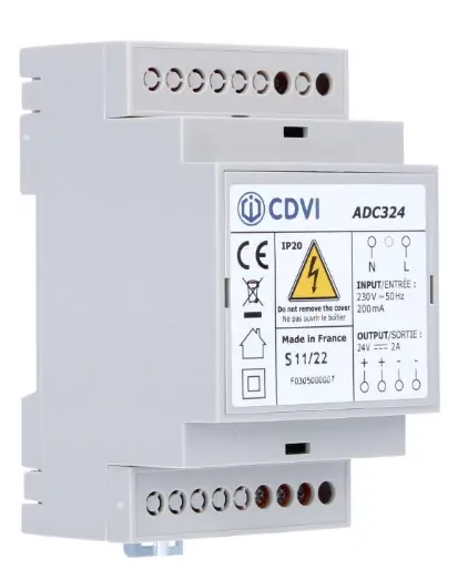CDVI ADC324  ALIMENTATION 24VDC 2A REGULÉE