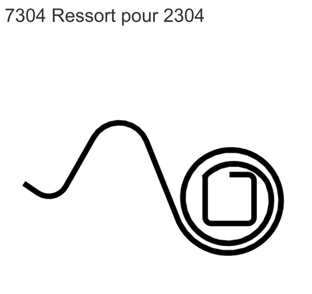 SCHANIS 7304 RESSORT POUR 2304,14 X 0.8 MM