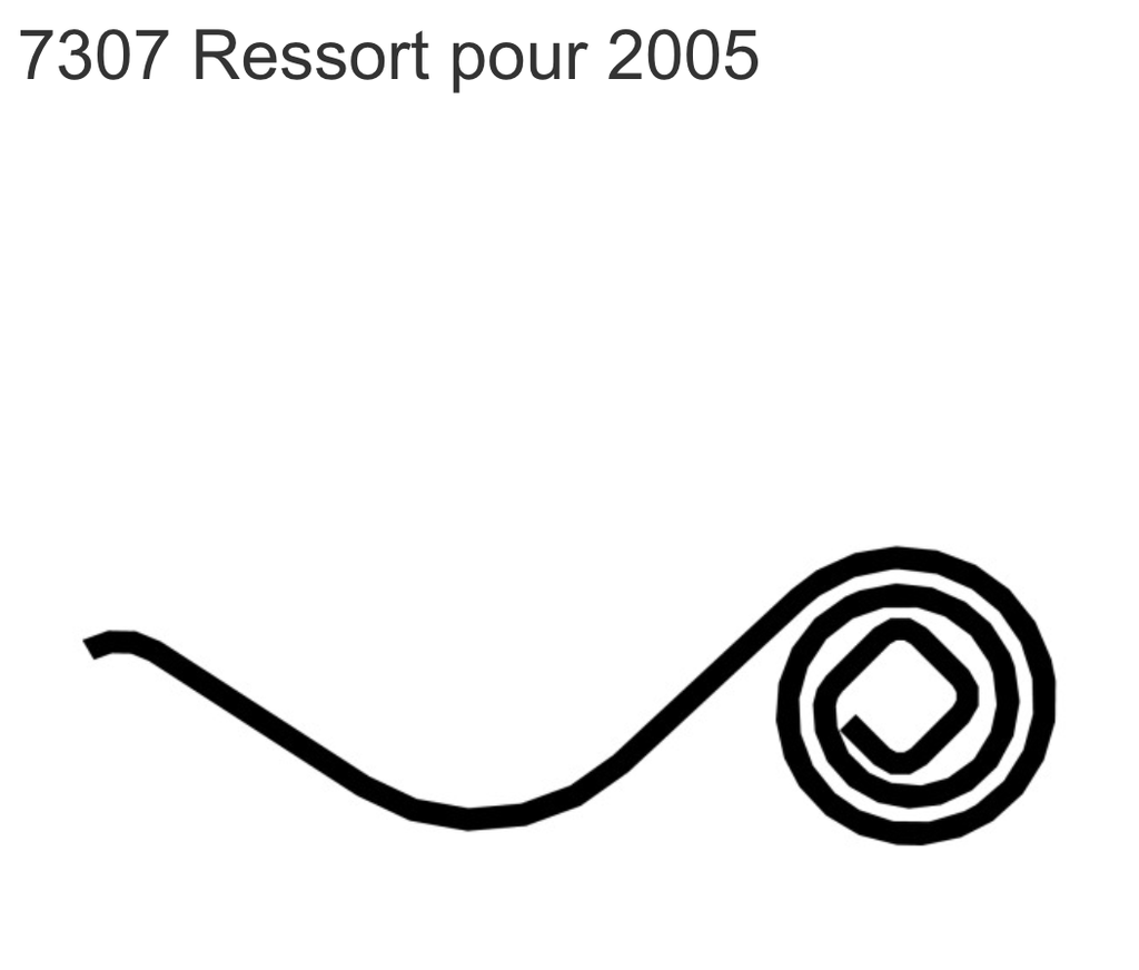 SCHANIS 7307 RESSORT POUR 2005, 9X1.2MM