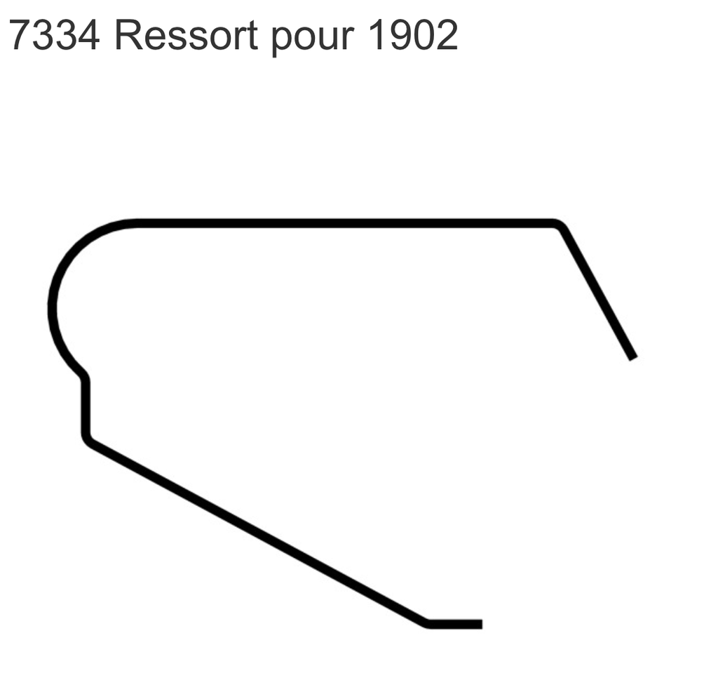SCHANIS 7334 RESSORT POUR 1902, 2X0.4MM