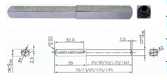 CARRÉ NICKAL 7/8MM