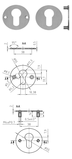 ROSACE INOX NICKAL (3040)