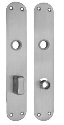 PAIRE ENTRÉE WC INOX NICKAL 