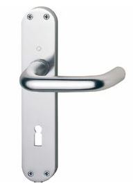 [51.138H.2 + 1662 + 544929] POIGNÉE FEMELLE HOPPE, ALU. (PARIS) RIVEE MOBILE EN179