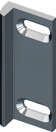 [S.642/5-----40] Demi-tour gâche électrique rallongé largeur (pour série 14,17,19)