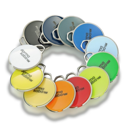 BADGES PORTE-CLES MIFARE DESFIRE 8K EV3 DORMAKABA A-BE-MID-SHINE