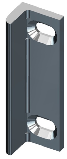 [14.100001103-----40] Demi-tour gâche électrique rallonger en hauteur (Pour série 14,17)