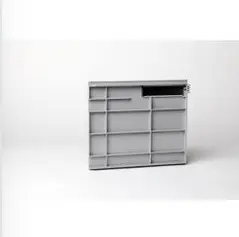 [44098] BAL Schweizer plaque intérieure en plastique pour porte de casier de dépôt M30 gris clair