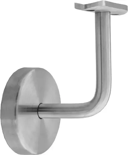 [87.105.21] Support de main courante OK-LINE avec rosace à clip et plaque d'appui bombée