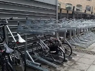 SUPPORT A VÉLO A 2 NIVEAUX - ACIER 