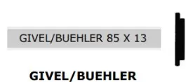 PLAQUETTES DE BOITES AUX LETTRES GIVEL / BUEHLER 