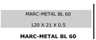 PLAQUETTES DE BOITES AUX LETTRES MARCHI BL50