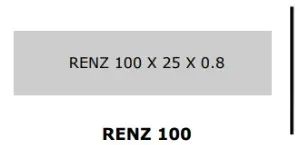 PLAQUETTES DE BOITES AUX LETTRES RENZ 100