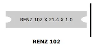 PLAQUETTES DE BOITES AUX LETTRES RENZ 102