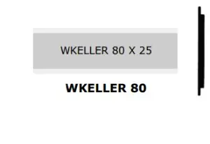 PLAQUETTES DE BOITES AUX LETTRES WKELLER 80 