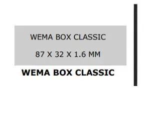 PLAQUETTES DE BOITES AUX LETTRES WEMA BOX CLASSIC 