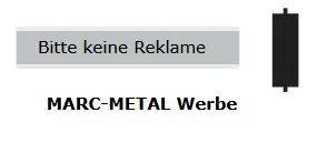 PLAQUETTES DE BOITES AUX LETTRES MARC-METAL WERBE PAS DE PUBLICITÉ