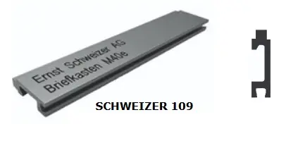 PLAQUETTES DE BOITES AUX LETTRES SCHWEIZER  109